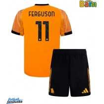 AS Roma Evan Ferguson #11 Bortedraktsett Barn 2025-26 Kortermet (+ Korte bukser)